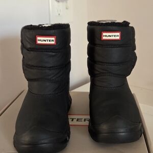 Hunter Kids Black Boots.
